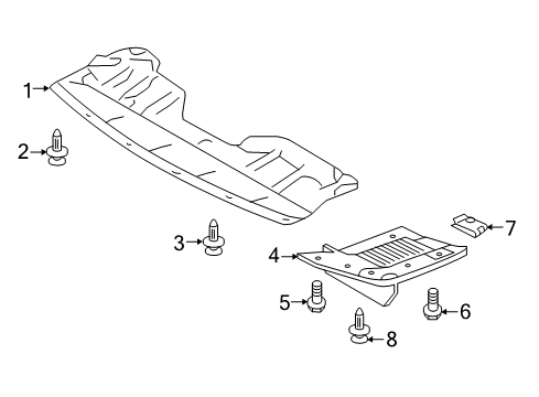 2013 Nissan Rogue Splash Shields MUDGUARD-Center, Front RH Diagram for 76852-1VK0A