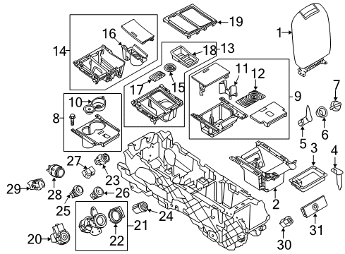 2013 Ford Taurus Anti-Theft Components Switch Diagram for AG1Z-14B512-AA