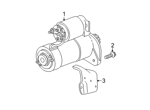 2002 Jeep Liberty Starter Starter Diagram for 56041436AA