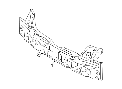 2009 Hyundai Elantra Rear Body Panel Assembly-Back Diagram for 69100-2L210