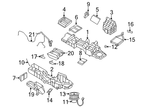 2006 Dodge Ram 2500 A/C Evaporator & Heater Components Wiring-Heater Diagram for 5189129AA