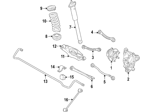 2008 Chrysler 300 Rear Suspension Components, Lower Control Arm, Stabilizer Bar Link-CAMBER Diagram for 4782537AB