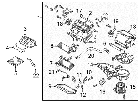 2017 Mitsubishi Mirage Air Conditioner O Ring-Air Conditioning Line Diagram for MR117055