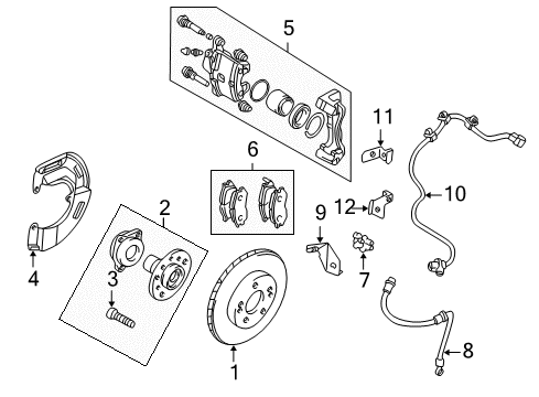 2001 Chrysler Sebring Hydraulic System Brake Master Cylinder Diagram for MR493691