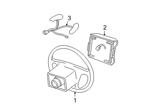 2006 Ford Freestar Cruise Control System Actuator Assembly Diagram for 6F2Z-9A825-AA