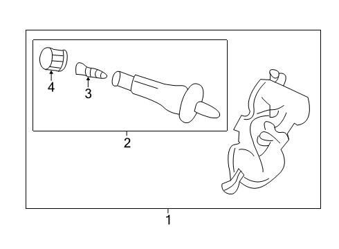 2018 Nissan Sentra Tire Pressure Monitoring Cap-Tire Pressure Diagram for 40703-4CB0A