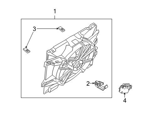 2007 Ford Crown Victoria Cooling System, Radiator, Water Pump, Cooling Fan Fan Relay Diagram for 6W1Z-8B658-AC