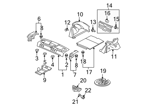 2007 Honda Civic Bulbs Bulb (12V 5W) (Stanley) Diagram for 33301-SNA-003