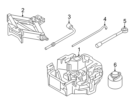 2019 Kia Soul Jack & Components Case-Tool Diagram for 09149B2000