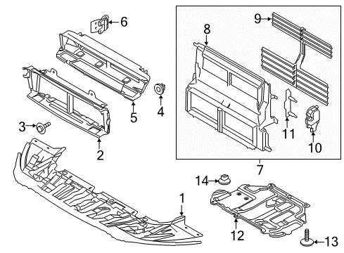 OEM Ford DT1Z-8310-A - Lower Deflector