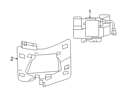 2017 Kia Optima Lane Departure Warning Unit-Blind Spot Detection Diagram for 95821A8000