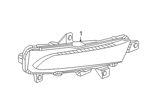 2022 Chevrolet Bolt EUV Tail Lamps Turn Signal Lamp Diagram for 42774876