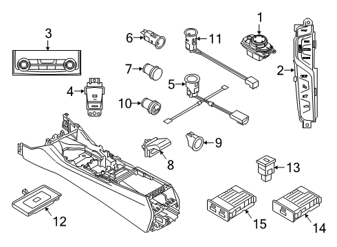 2020 BMW 740i Parking Brake Repair Kit, Actuator Emf Diagram for 34216870567