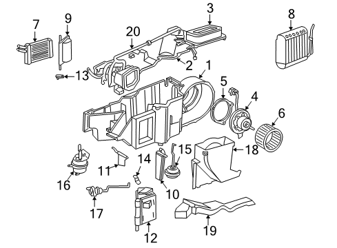 1999 Dodge Durango Air Conditioner Line-A/C Suction & Discharge Diagram for 5183838AA