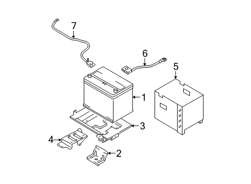 2010 Kia Sportage Battery Battery Wiring Assembly Diagram for 918501F030