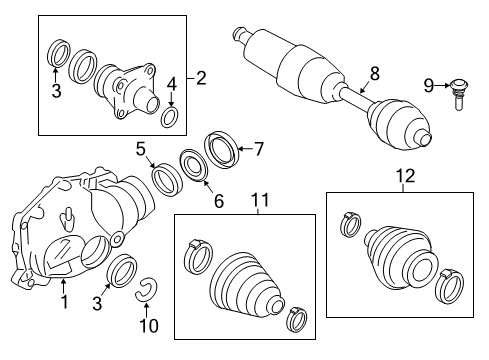 2011 BMW X3 Carrier & Front Axles FINAL DRIVE (FRONT AXLE) Diagram for 31509455991