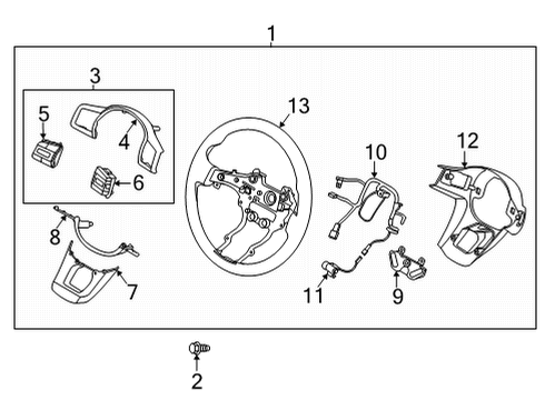 2021 Kia Sorento Cruise Control Unit Assembly-Front RADA Diagram for 99110P4000