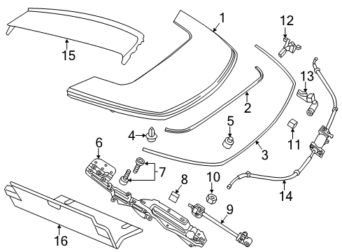 2011 Chrysler 200 Convertible Top Switch-Folding Top Diagram for 68028377AA