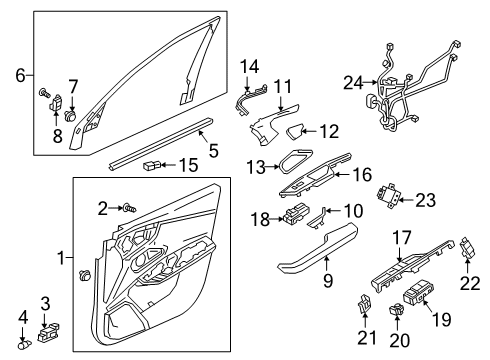 2019 Acura RDX Lift Gate Base Assembly (Light Brushed) Diagram for 83525-TJB-A12ZB