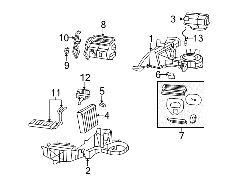 2012 Jeep Liberty A/C Evaporator & Heater Components Valve-A/C Expansion Diagram for 68142408AA