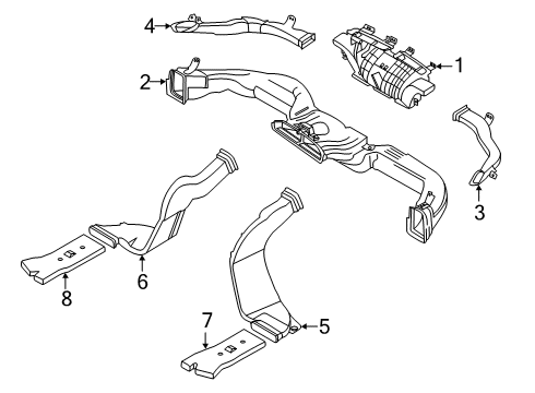 2022 Kia Soul Ducts Hose Assembly-Side DEFRO Diagram for 97390K0000