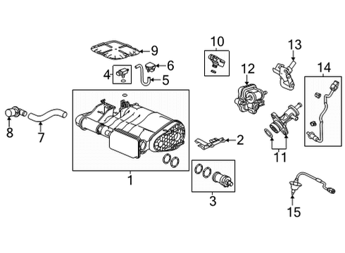 2021 Acura TLX Powertrain Control PIPE, PURGE Diagram for 36163-6B2-A00