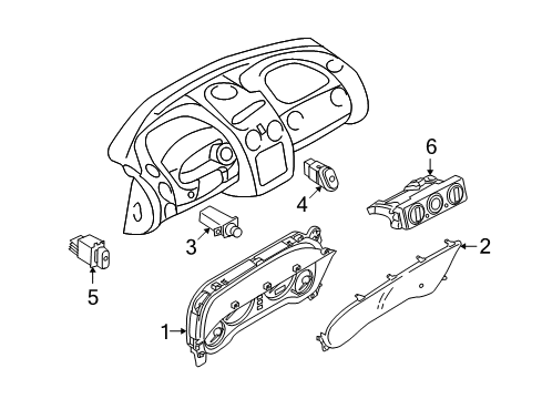 2005 Chrysler Sebring A/C & Heater Control Units Wiring-Combination Diagram for 8100A016