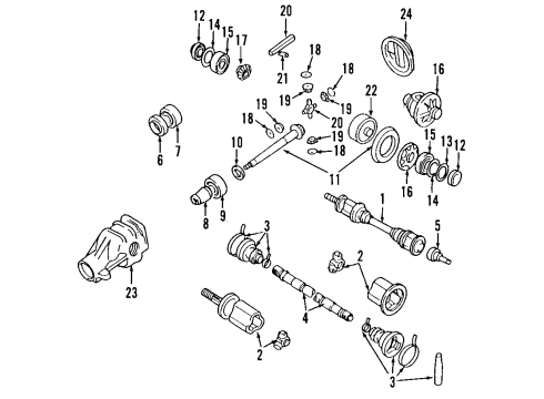 2005 Nissan 350Z Rear Axle, Axle Shafts & Joints, Differential, Drive Axles, Propeller Shaft Shaft-Rear Drive, R Diagram for 39704-0P550