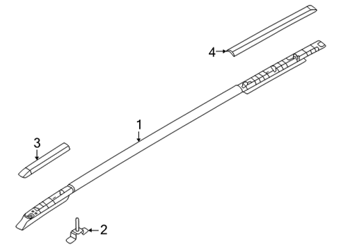 2022 Kia Carnival Luggage Carrier Tapping Screw-FLANGE Head Diagram for 1249304109B