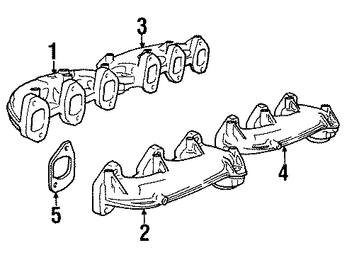 1996 BMW 850Ci Exhaust Manifold Stud Bolt Diagram for 11621708999