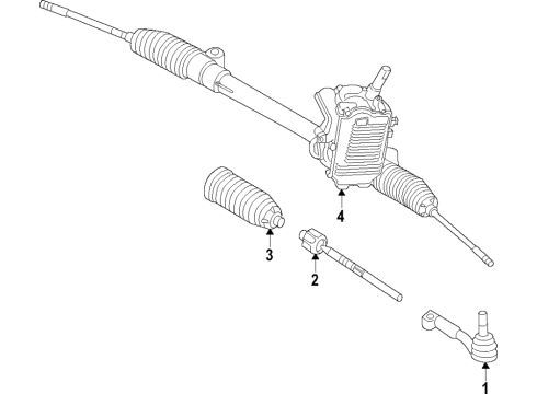 2018 BMW X2 Steering Column & Wheel, Steering Gear & Linkage STEERING GEAR, ELECTRIC Diagram for 32105A19890