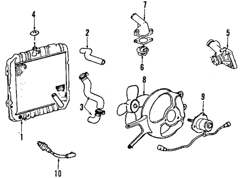 1990 Mitsubishi Precis Cowl Components Bell Assembly-Chime Diagram for 96820-29100