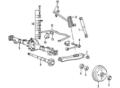 1989 Plymouth Colt Rear Brakes Wheel Cylinder-Door Or LIFTGATE Diagram for MB193411