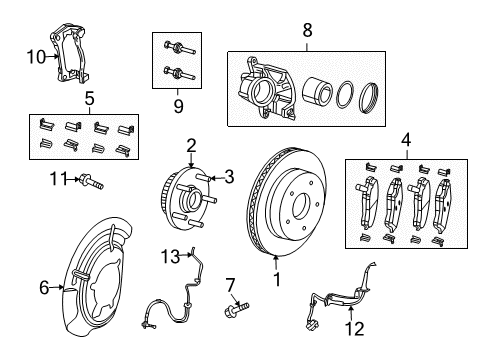 2010 Jeep Liberty Anti-Lock Brakes Anti-Lock Brake System Module Diagram for 68043465AA