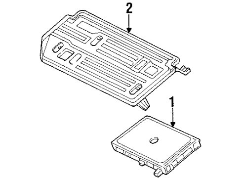 1993 Honda Prelude Electrical Components Control Module, Engine Diagram for 37820-P14-L61