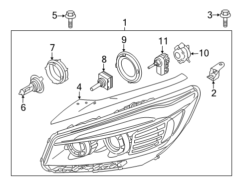 2017 Kia Sorento Headlamps Sensor-Automatic Light Diagram for 97253C5000