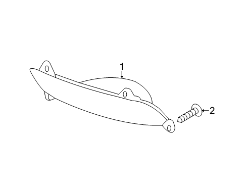 2012 Kia Rio Rear Lamps - Fog Lamps Lamp Assembly-Rear Fog LH Diagram for 924051W210