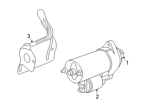 2004 BMW 760i Starter Solenoid Switch Diagram for 12417520452