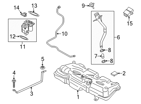 2020 Mini Cooper Cruise Control Hexagon Screw/Washer Assembly Diagram for 07147381865