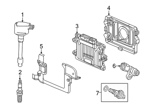 2022 Acura MDX Ignition System ELECTRONIC CONTROL U Diagram for 37820-61A-A74