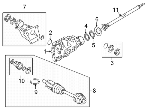 2020 BMW X6 Carrier & Front Axles AT-FRONT DIFFERENTIAL Diagram for 31507934391