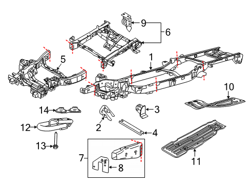 OEM Ford FL3Z-5019-AG - Front Frame