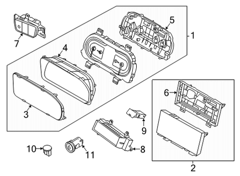2022 Hyundai Tucson Cluster & Switches CONTROL ASSY-HEATER Diagram for 97250-N9310-RET