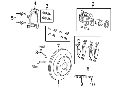 2011 Jeep Wrangler Rear Brakes Plate-Parking Brake Diagram for 52125175AC