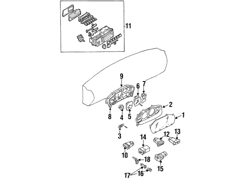 1996 Nissan 240SX Cruise Control System Controller Assy-ASCD Diagram for 18930-70F01