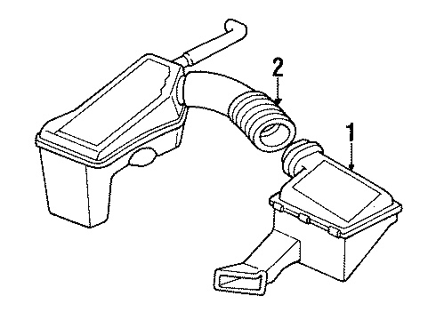 1997 Dodge Stratus Air Intake Hose Diagram for 4573636