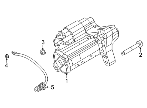 2022 Nissan Sentra Starter Motor Assy-Starter Diagram for 23300-6LB1A