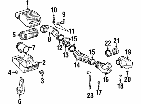 2000 GMC Yukon Powertrain Control Sensor Kit, Throttle Position Diagram for 17114083