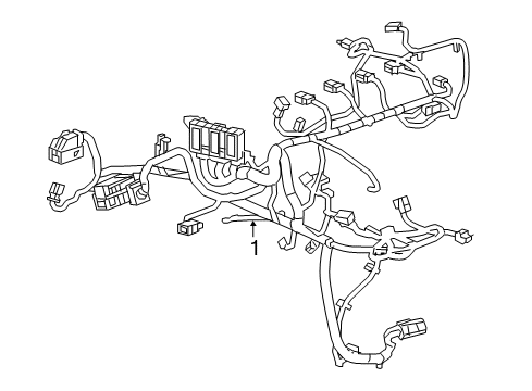 2019 Chevrolet Malibu Wiring Harness Engine Harness Diagram for 84497771