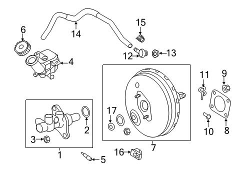 2018 Mitsubishi Eclipse Cross Hydraulic System NONPART-Clutch Master Cylinder Diagram for MB858800